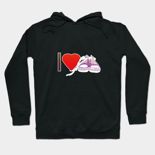 I love sneakers/trainers Hoodie by vixfx